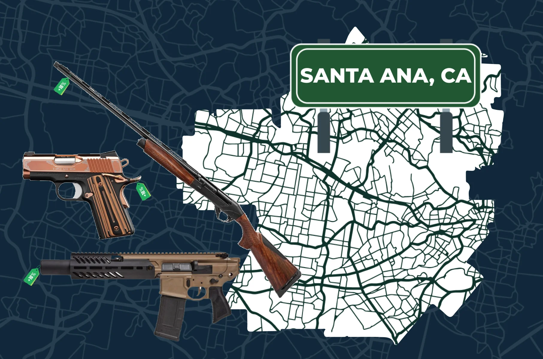 Santa Ana, CA city map