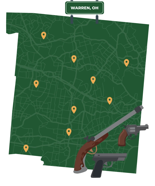 Warren OH city map