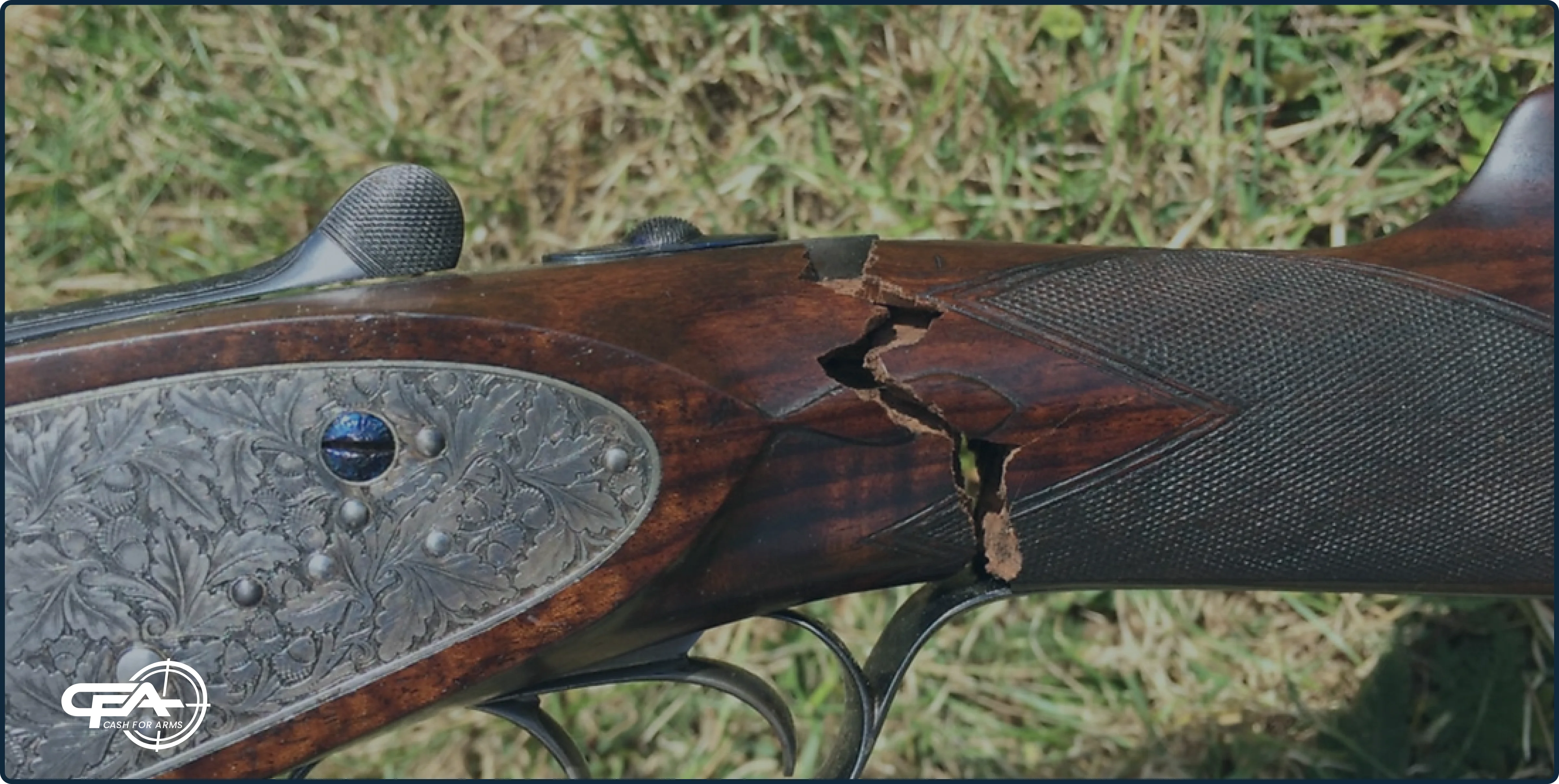broken gun stock