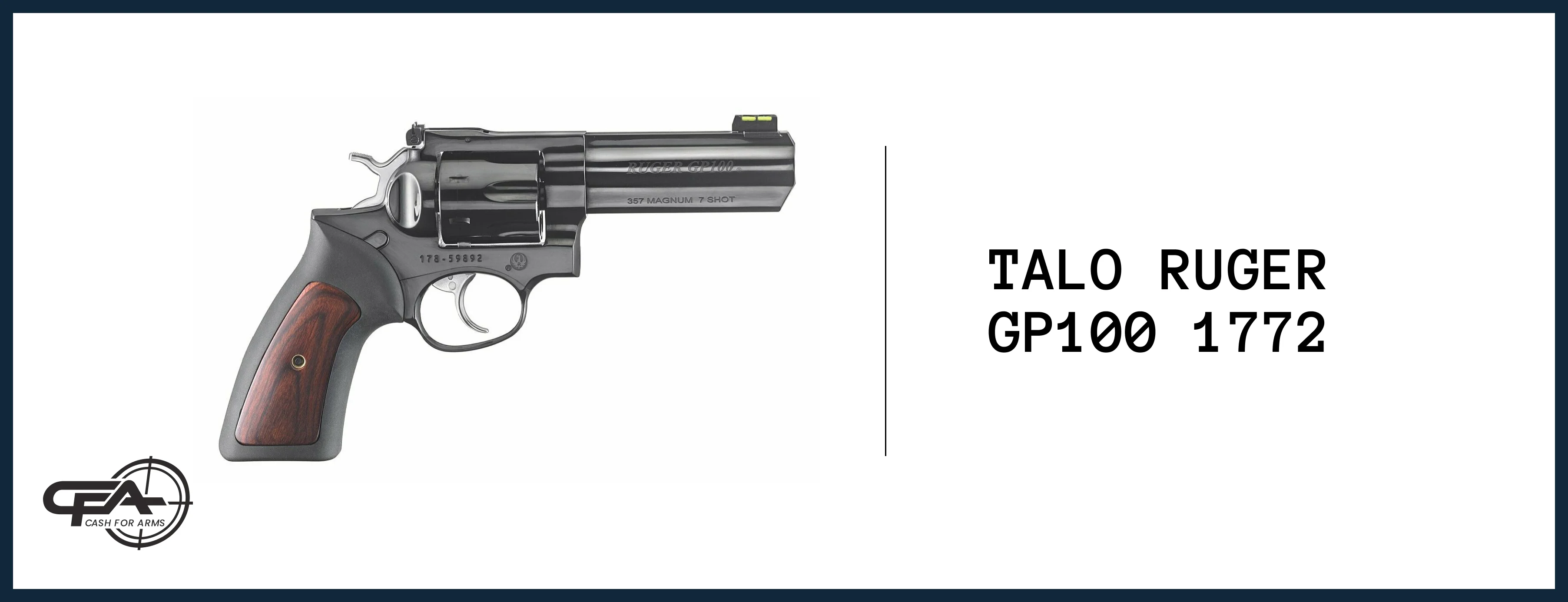 Talo Ruger GP100 1772 value