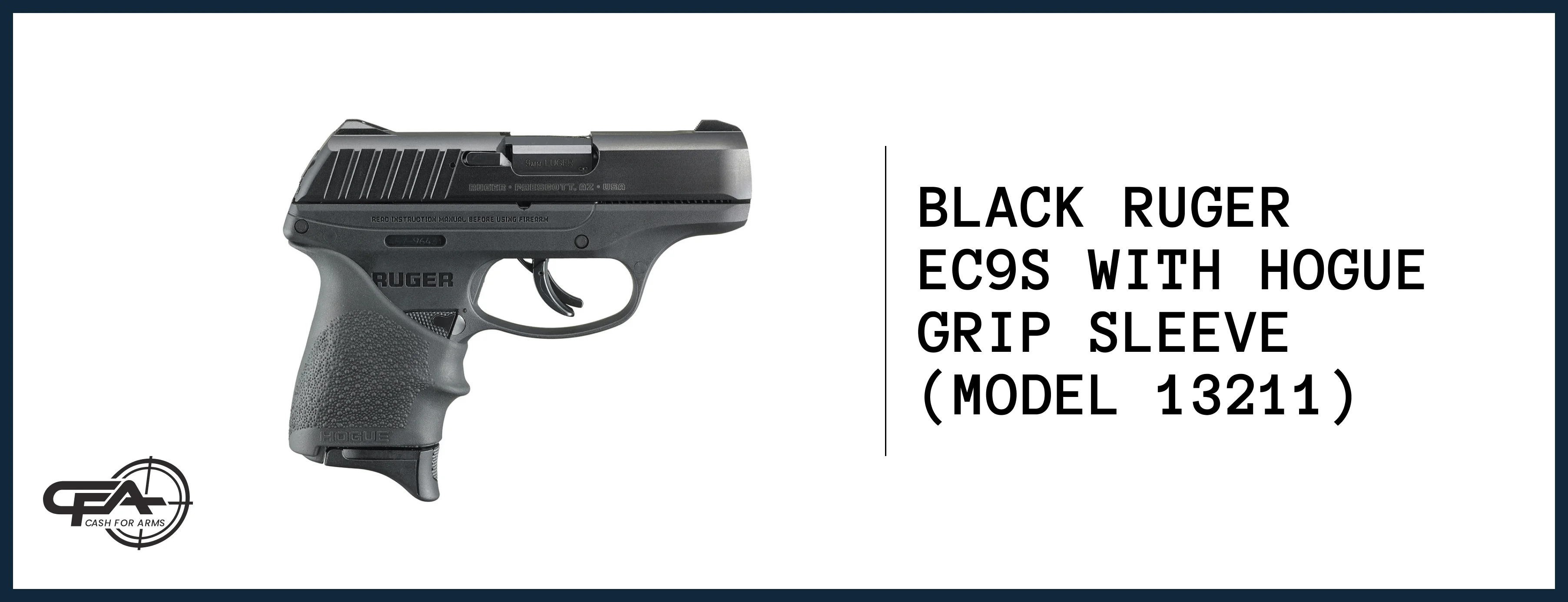 Black Ruger EC9s with Hogue Grip value
