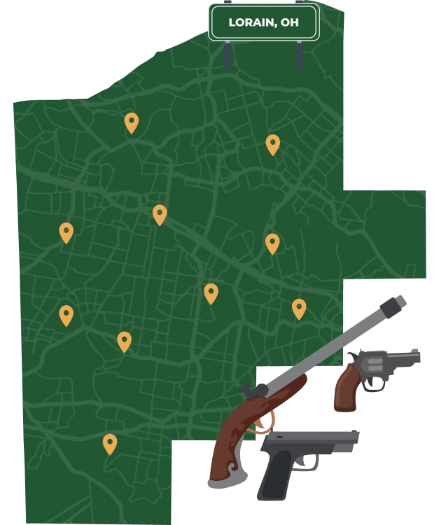 sell guns in Lorain OH city