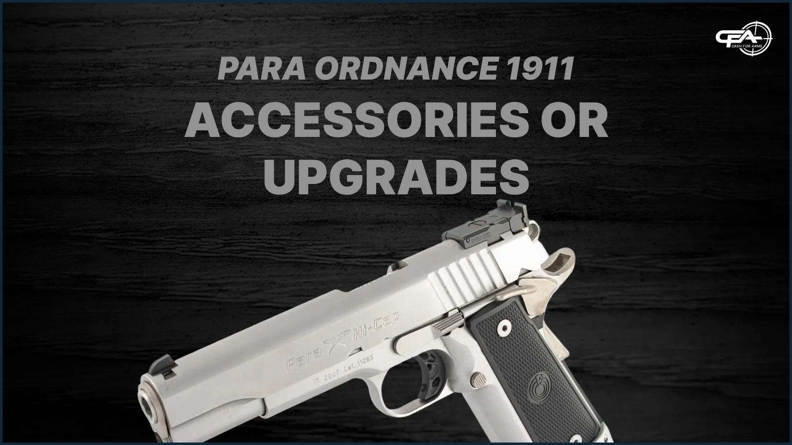 Para Ordnance 1911 accessory values