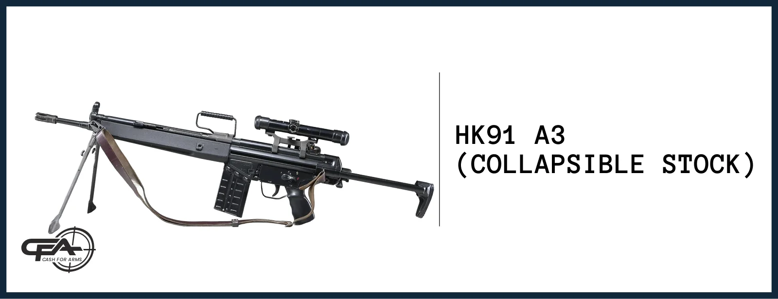 Heckler Koch HK91 A3 collapsible worth