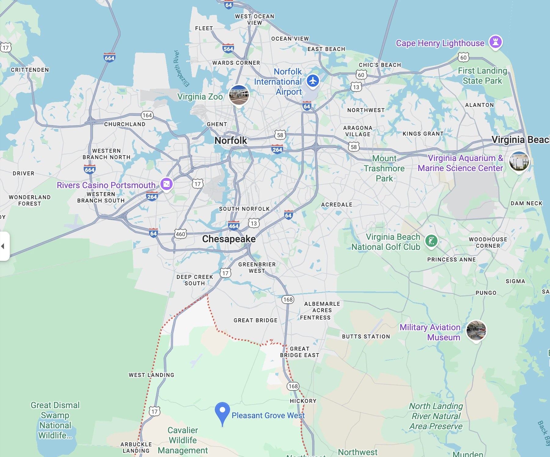 Chesapeake neighborhoods