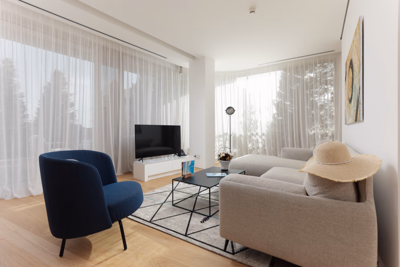 Three-bedroom residence on Sunny Hill at Dukley Hotel & Resort in Budva with big terrace and views over Budva and Bečići.