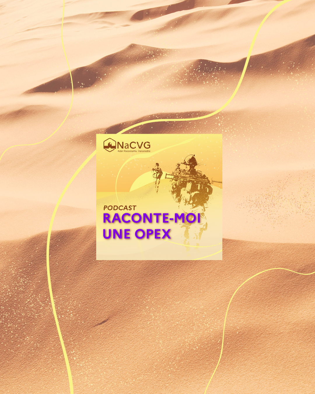 Design de visuel de podcast pour l'ONACVG