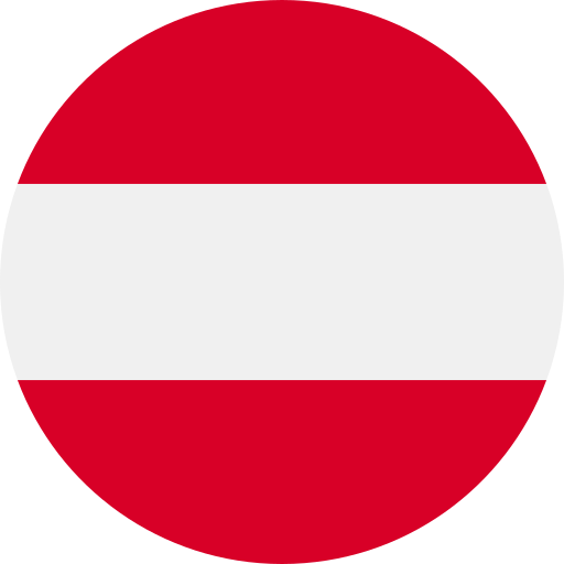 Rundes Icon Flagge Österreich