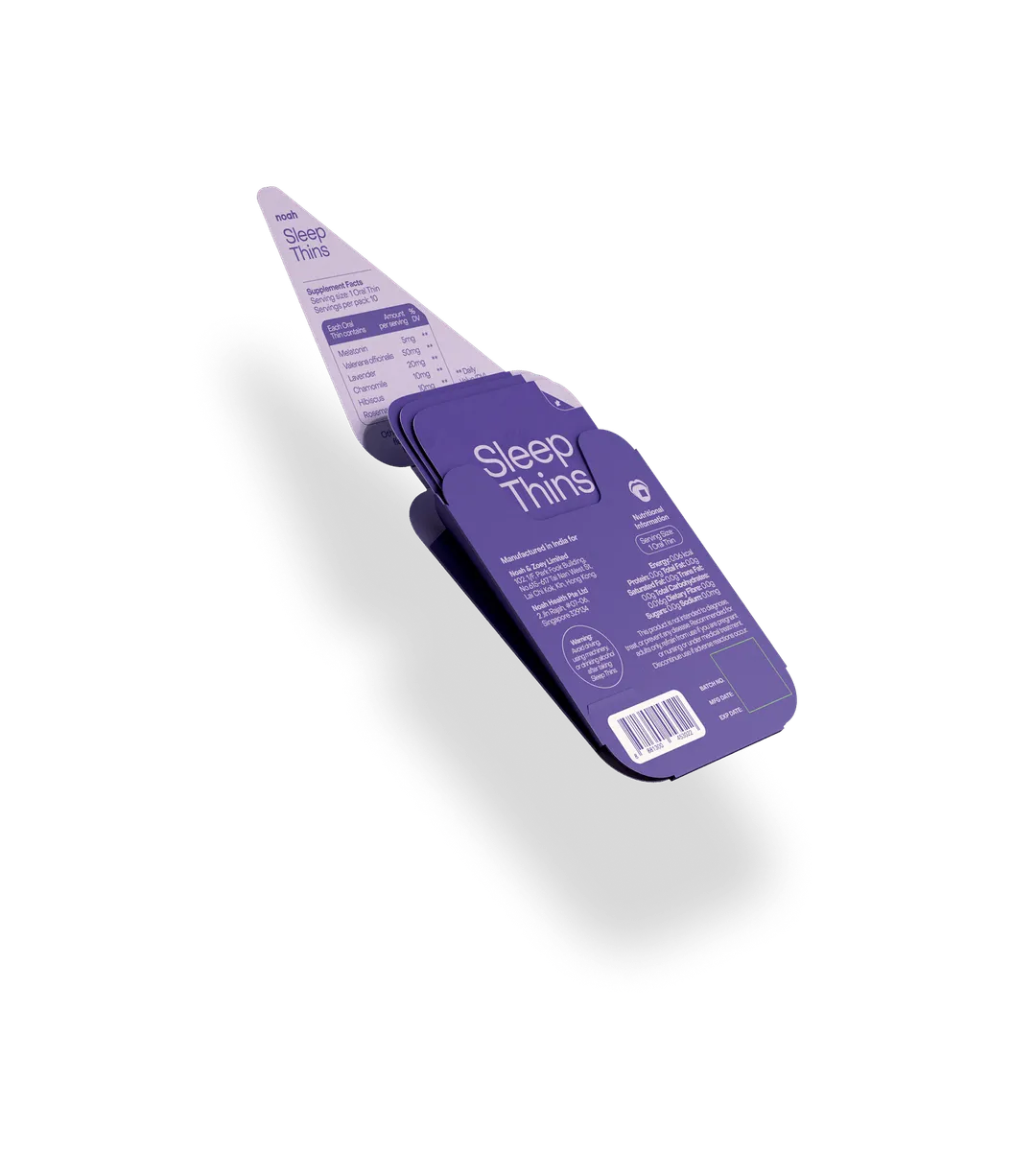 Half-opened packet of Sleep Thins