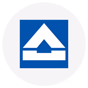 Logo der HOCHTIEF AG, einem internationalen Unternehmen mit Expertise im High-End-Hochbau