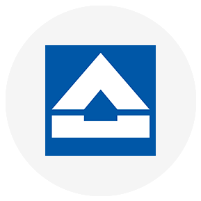 Logo der HOCHTIEF AG, einem internationalen Unternehmen mit Expertise im High-End-Hochbau