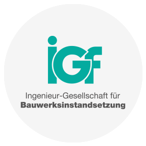 Logo der IGF, eine unabhängige Ingenieurgesellschaft mit 30 Jahren Erfahrung in der Bauwerkserhaltung von Stahl- und Spannbetonbauwerken