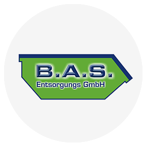Logo der B.A.S. Entsorgungs GmbH, einem Spezialisten bei der Entsorgung von Asbest- und weiteren Sonderabfällen