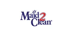 Maid 2 Clean brand logo with stars above the letter i.