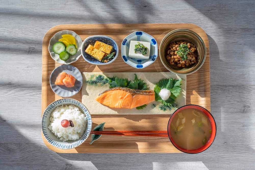 栄養バランスが整った健康的な食事