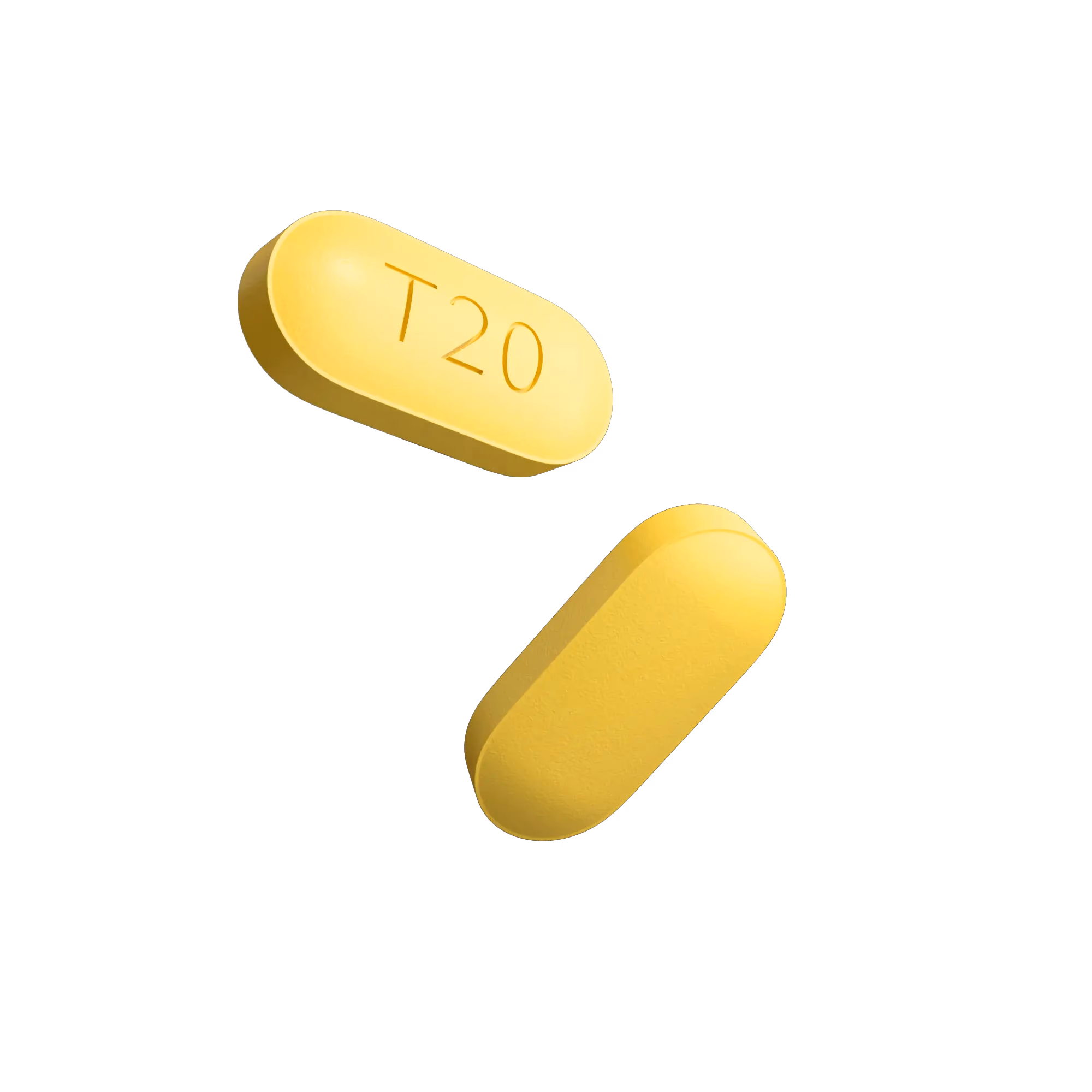2錠のタダラフィル 20mg
