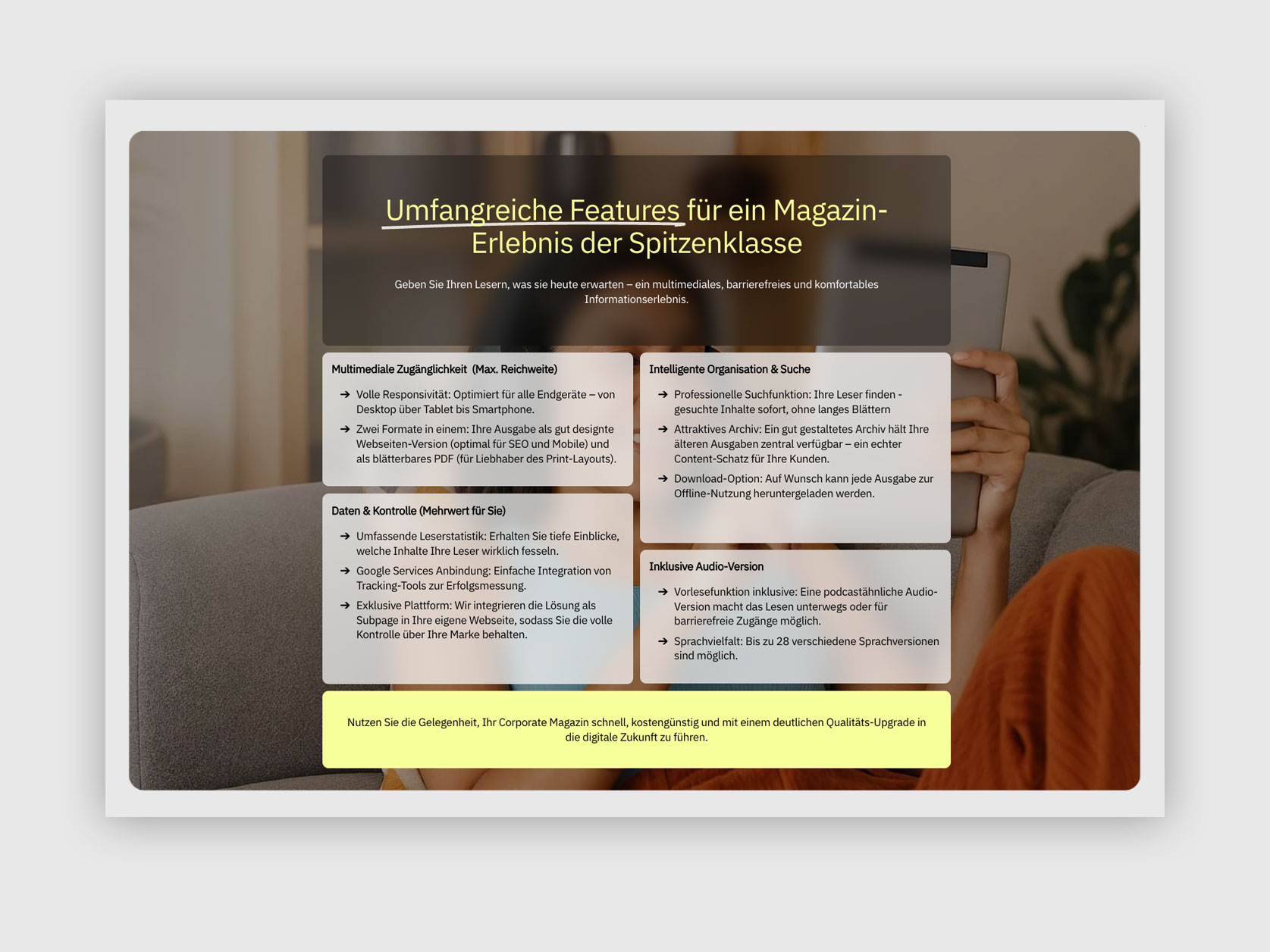vertocon publishing website screen
