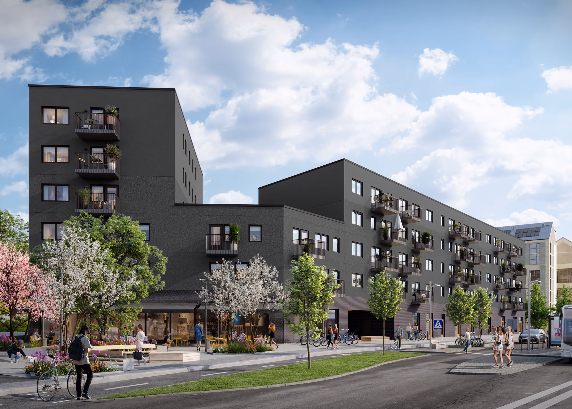 Fler hyresätter längs Litteraturgatan