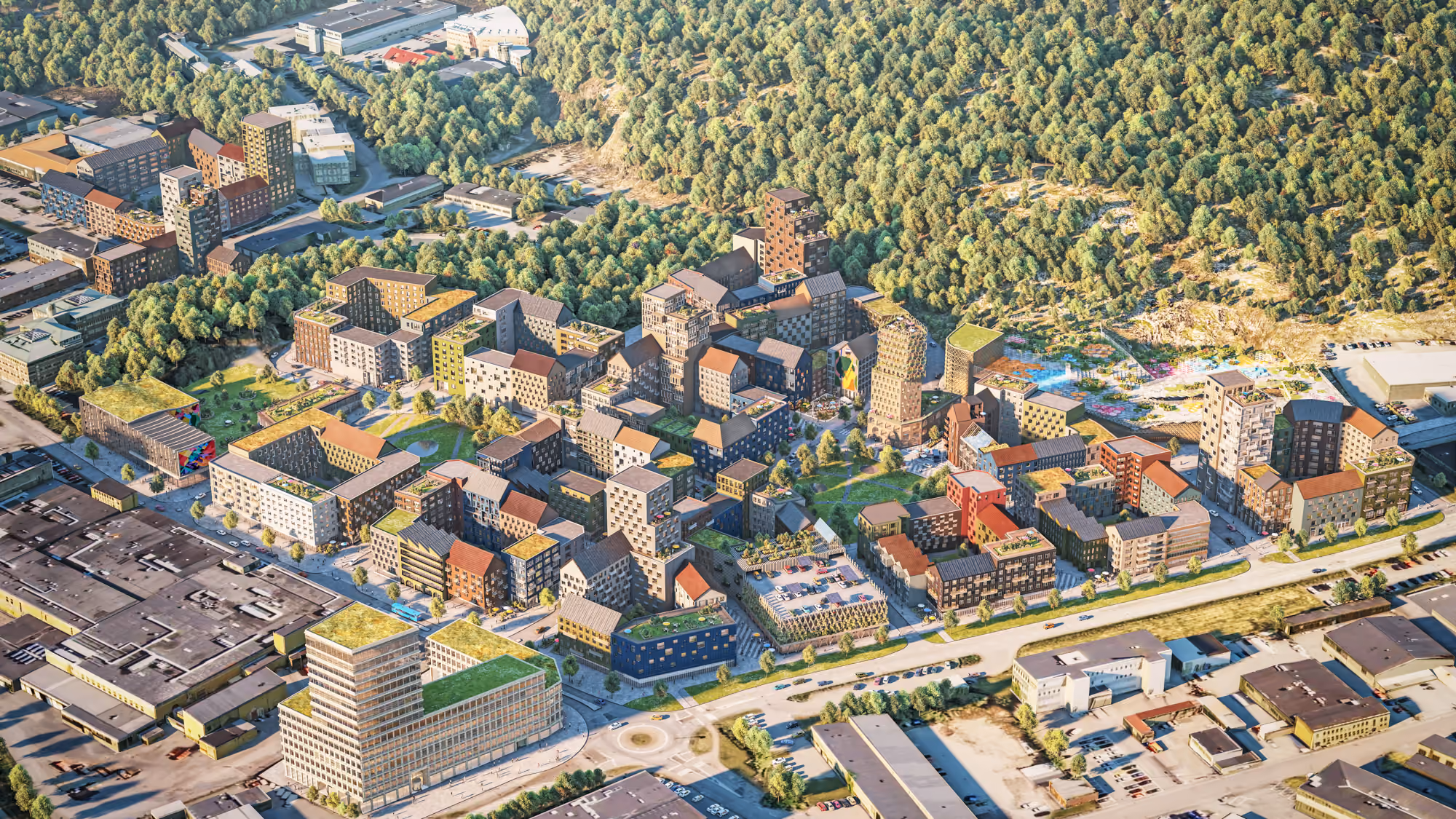 Bostäder vid Änggårdsbergen