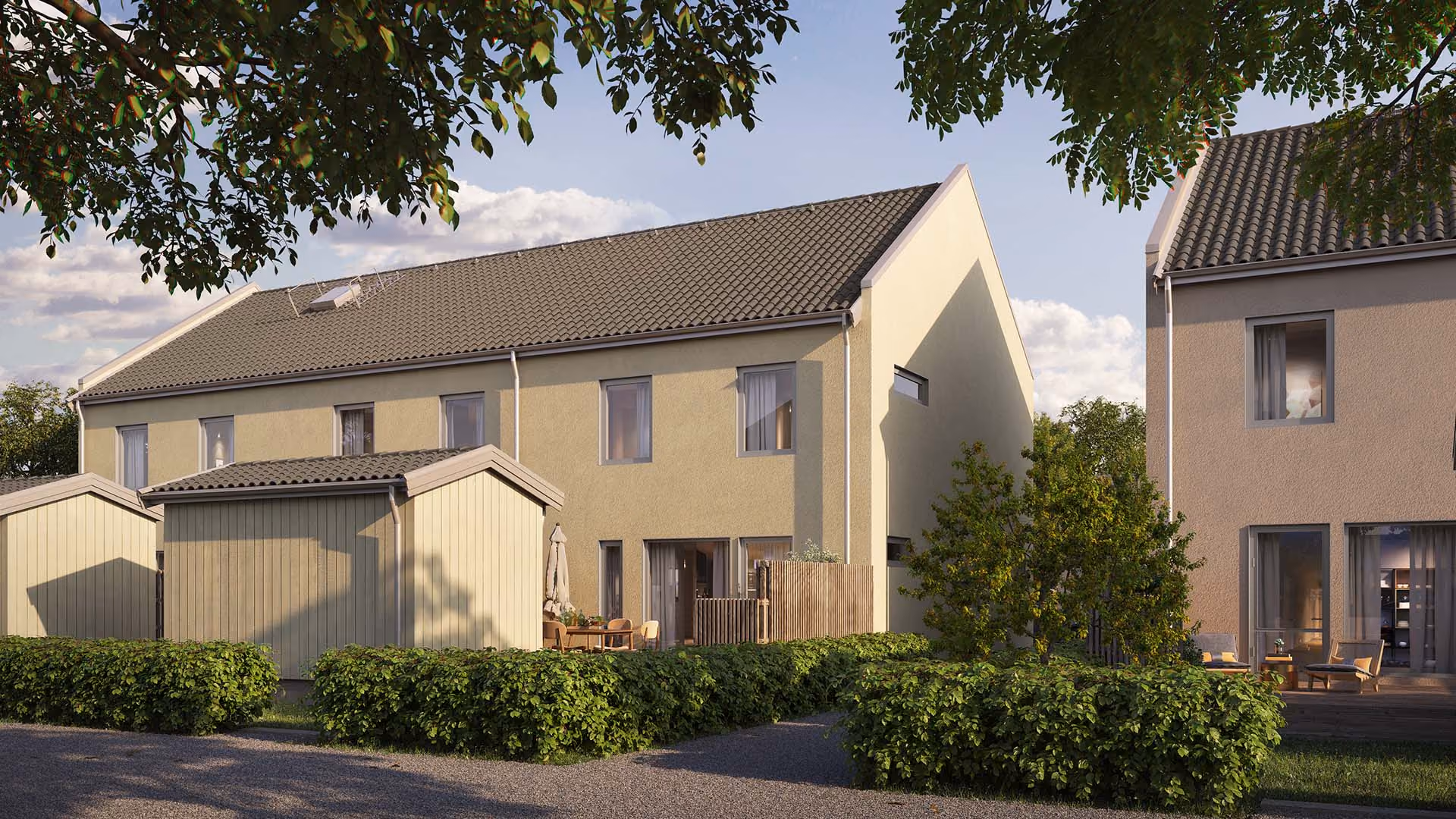 Första radhusetapp i Vellinge Parkby