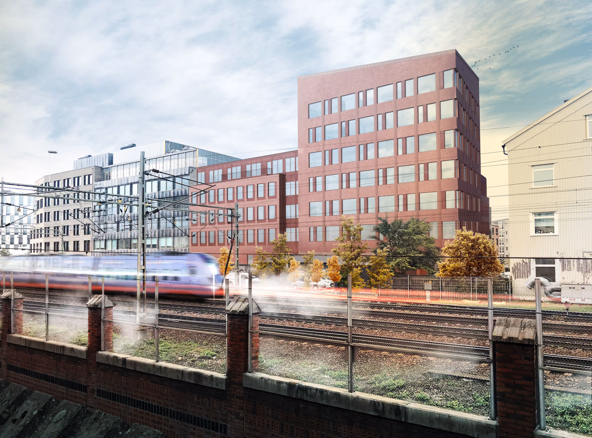 Kontorsbygge vid stationen i Lund