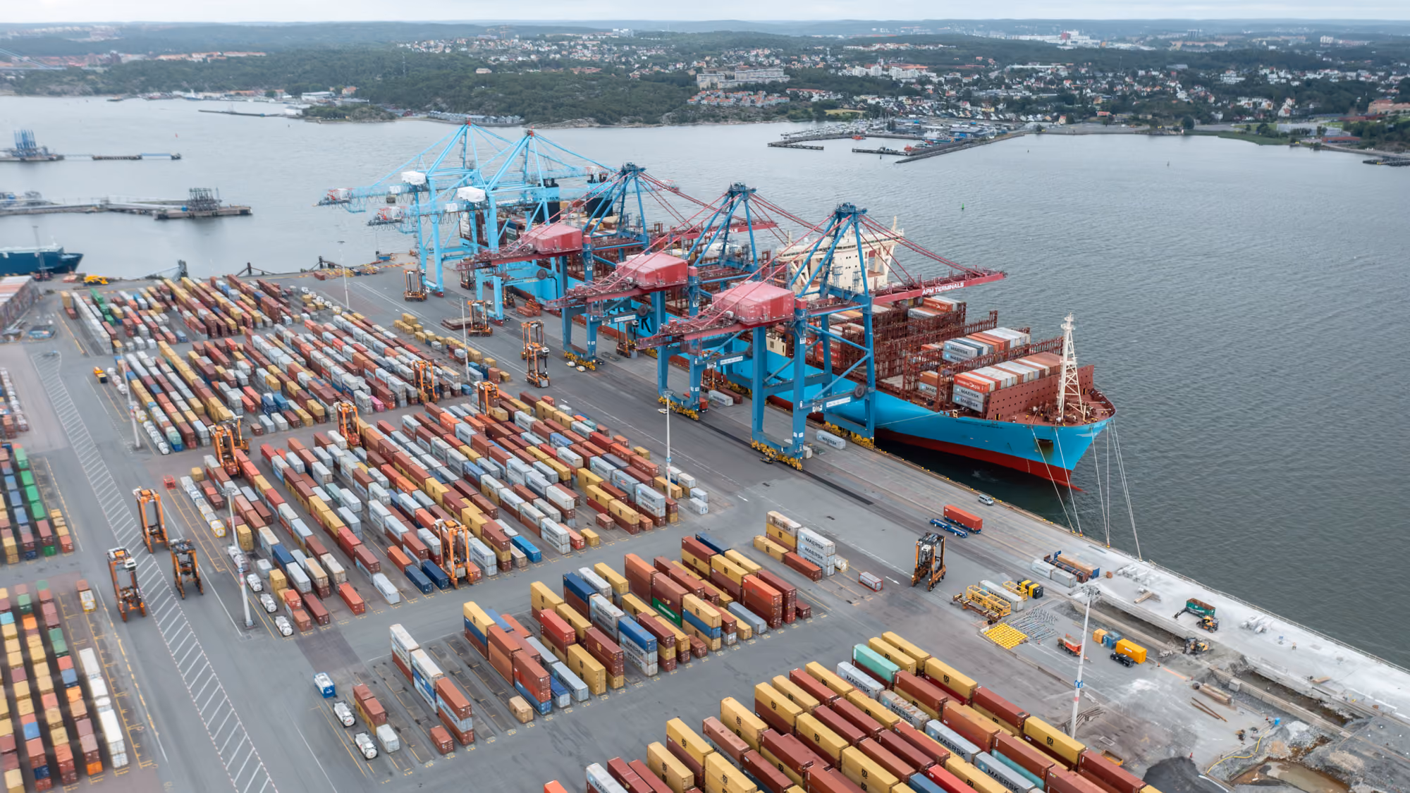 Containertrafiken i hamnen fortsätter att öka