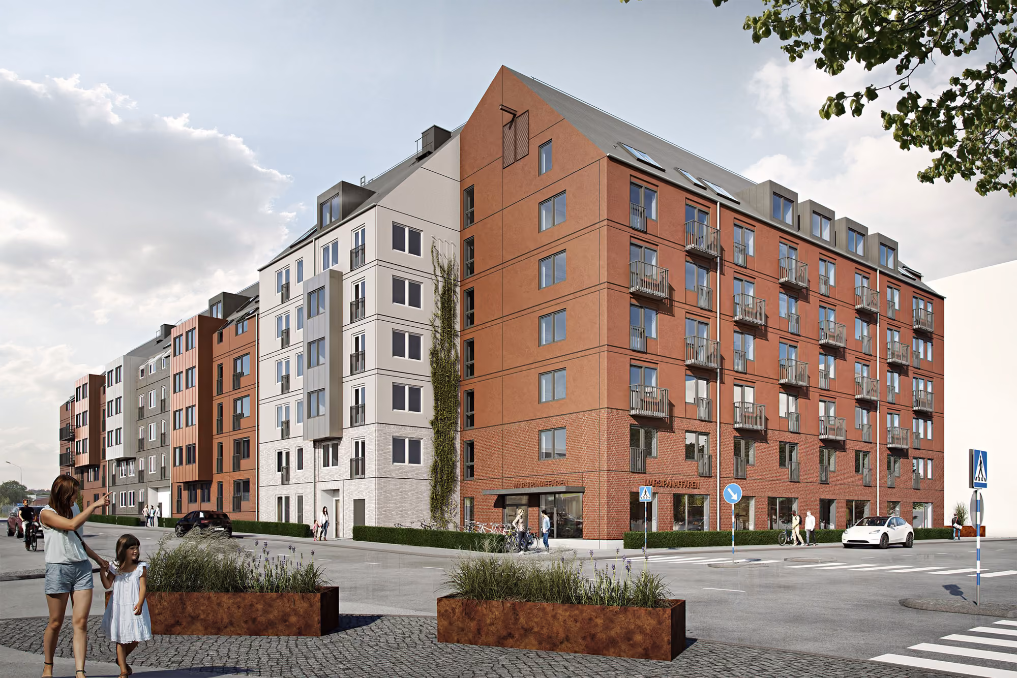 Bostadskvarter i centrala Malmö