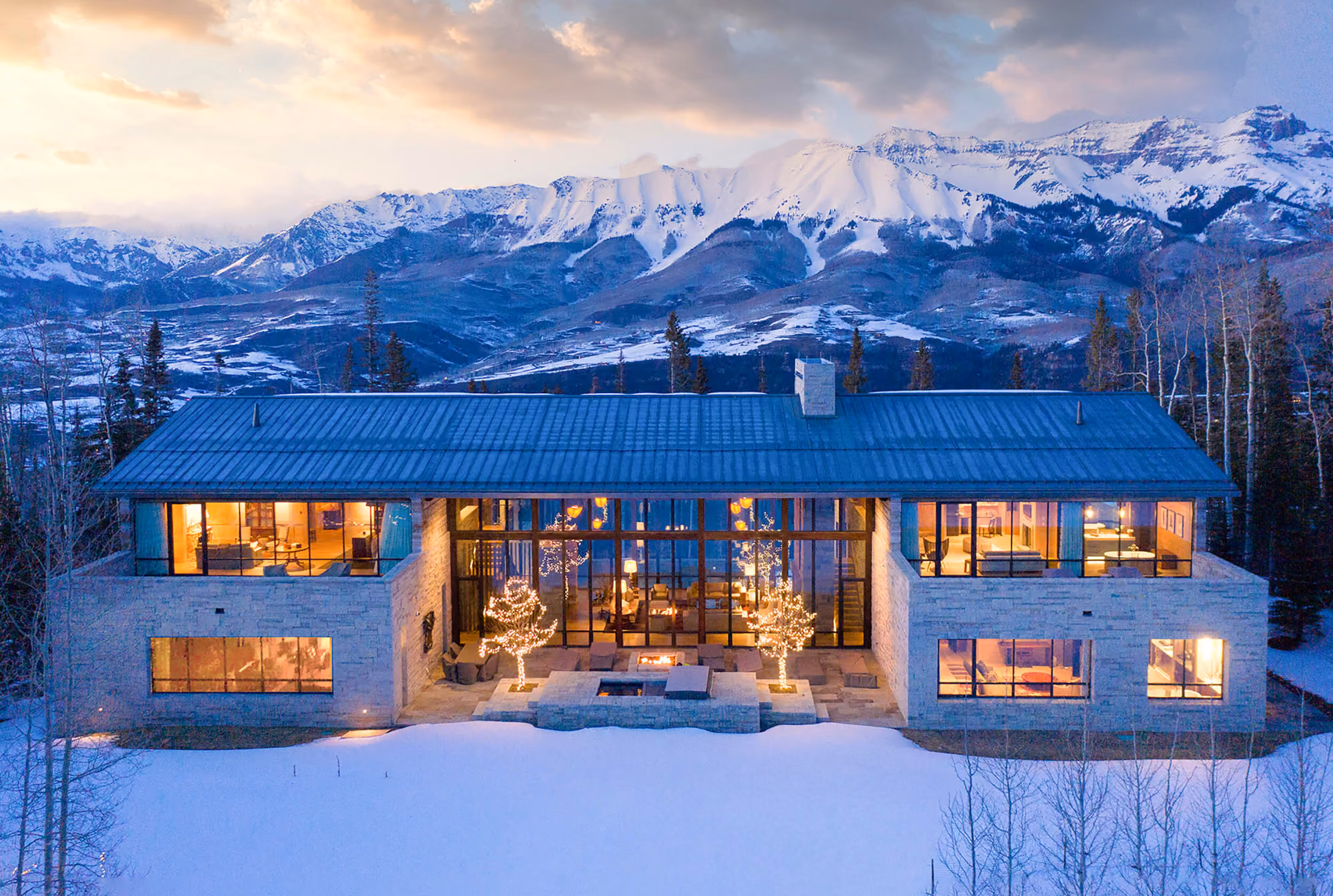 Skidstuga i Colorados Telluride