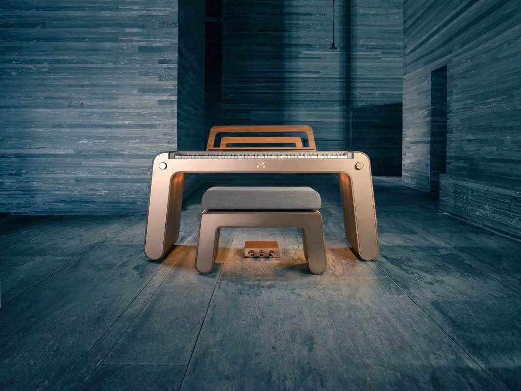 Digitalt piano i analoga kläder