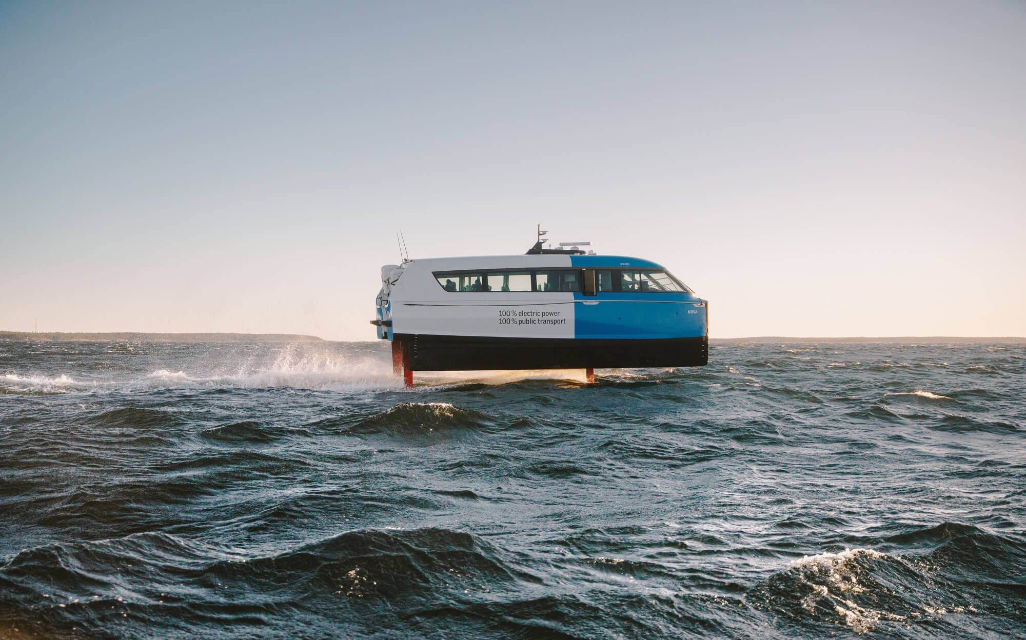 ”Flygande” elbåt testas i Göteborgs skärgård