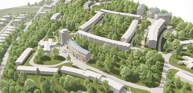 Fem nya byggnader i Björnbo