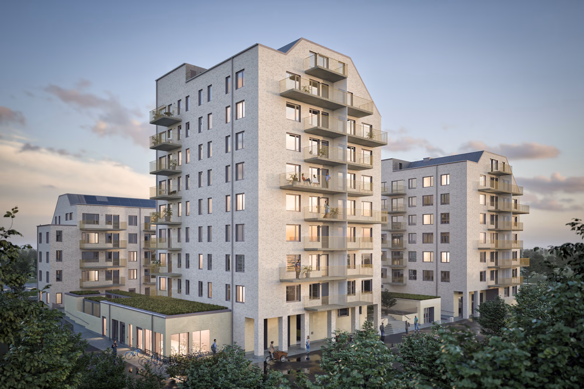 130 hyresrätter i Klostergården