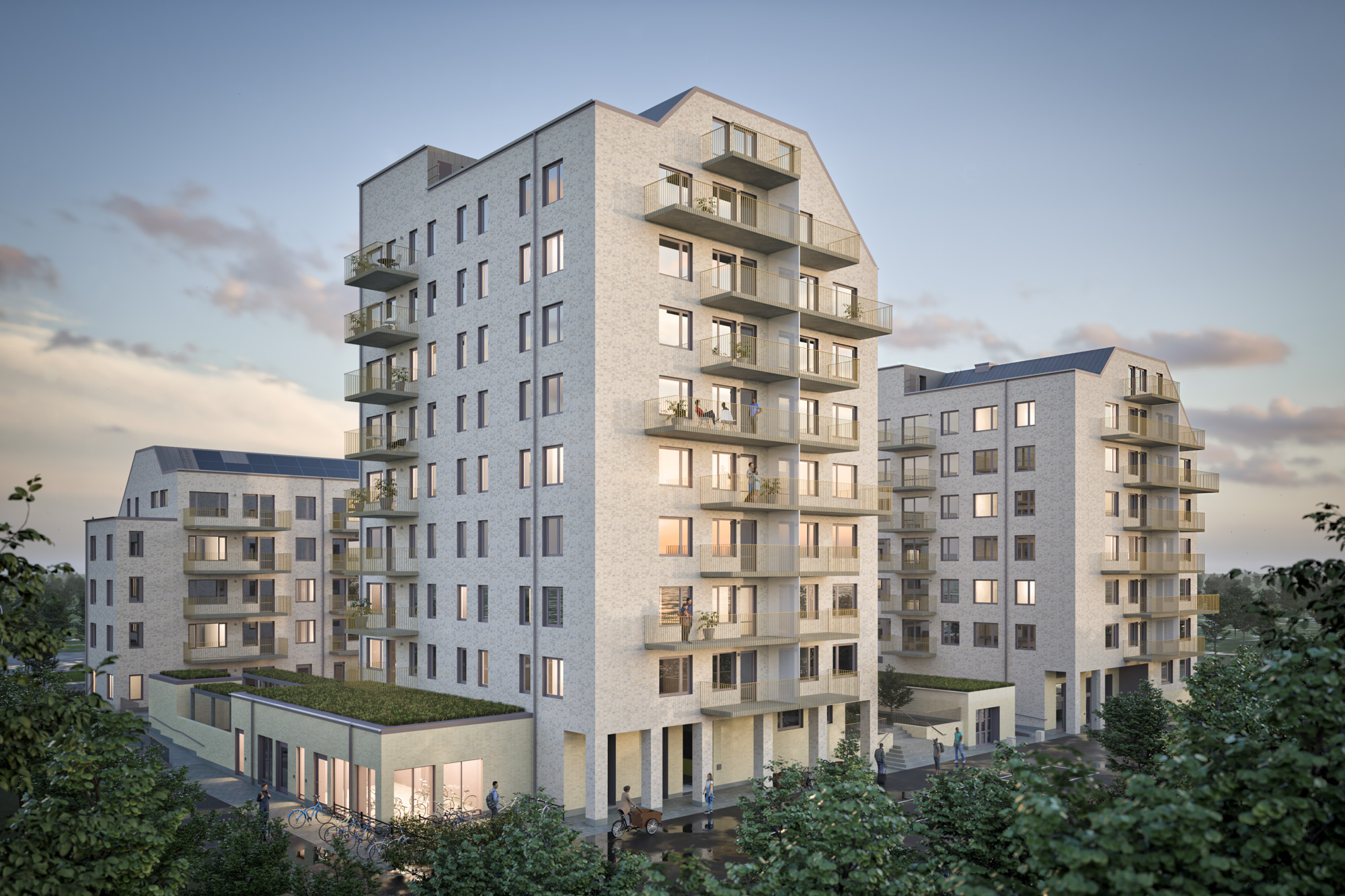 130 hyresrätter i Klostergården