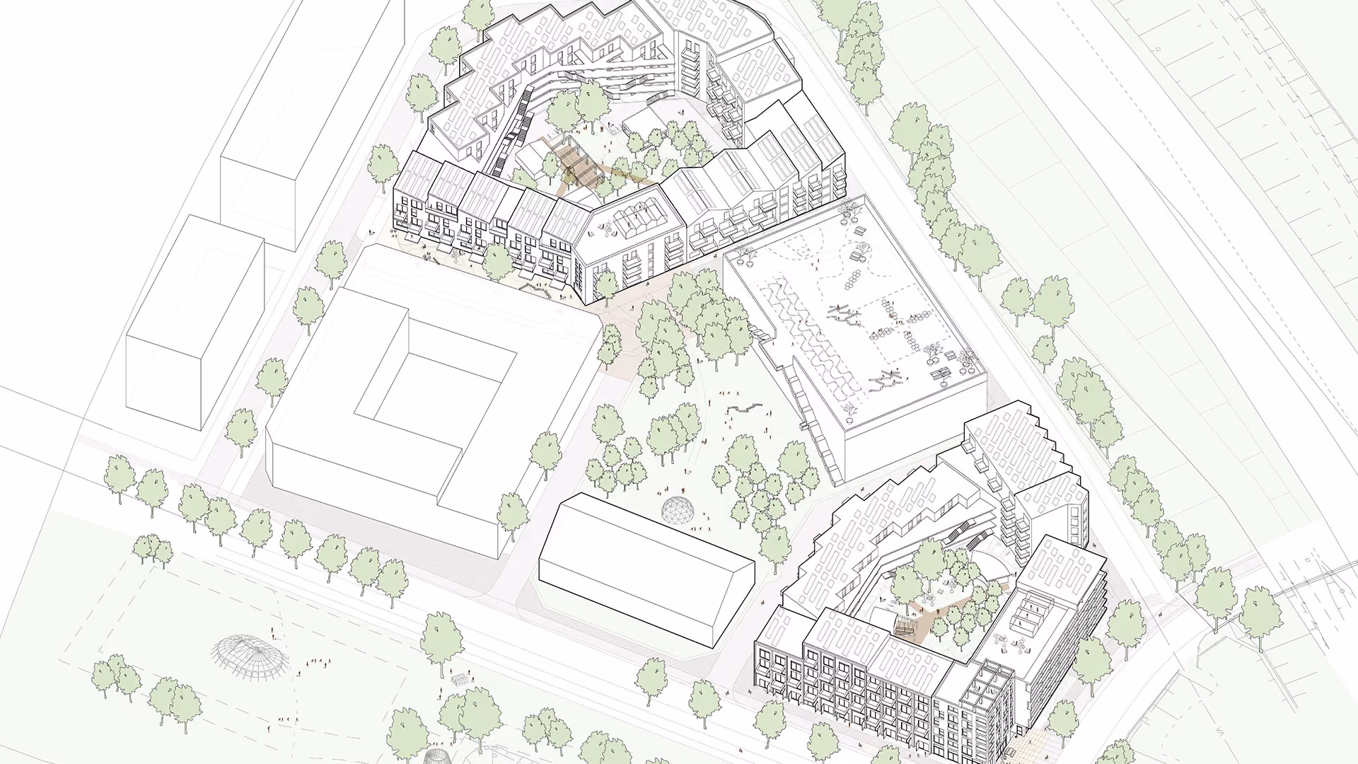 Nya kvarter intill Malmömässan