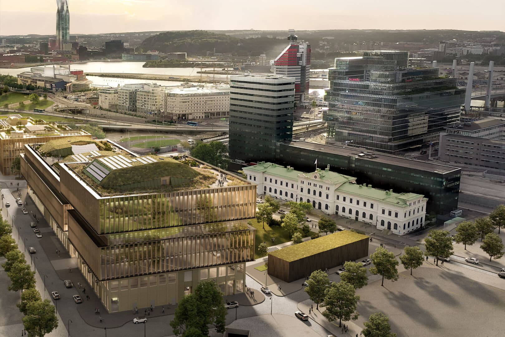 Första byggnaden i Centralstaden