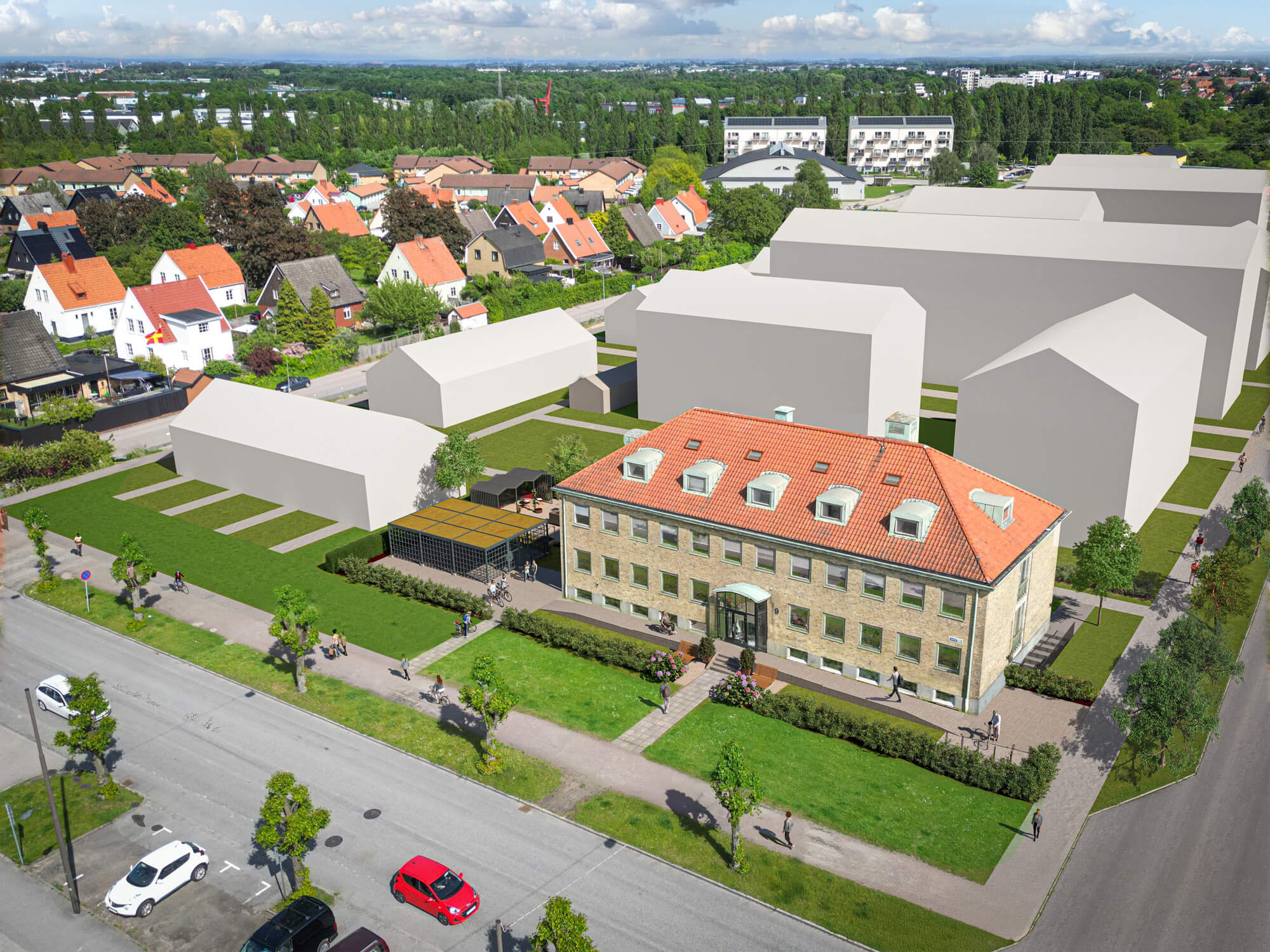 Konverterad fastighet med gemensamma ytor