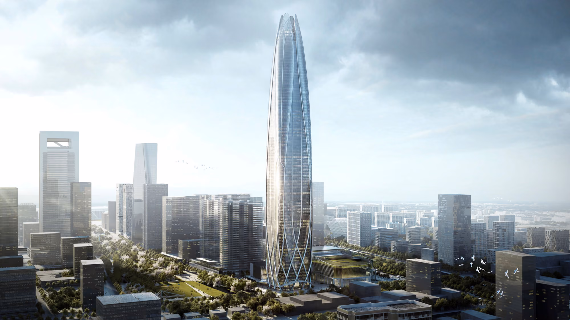 Ningbo Center Tower 1 har öppnat