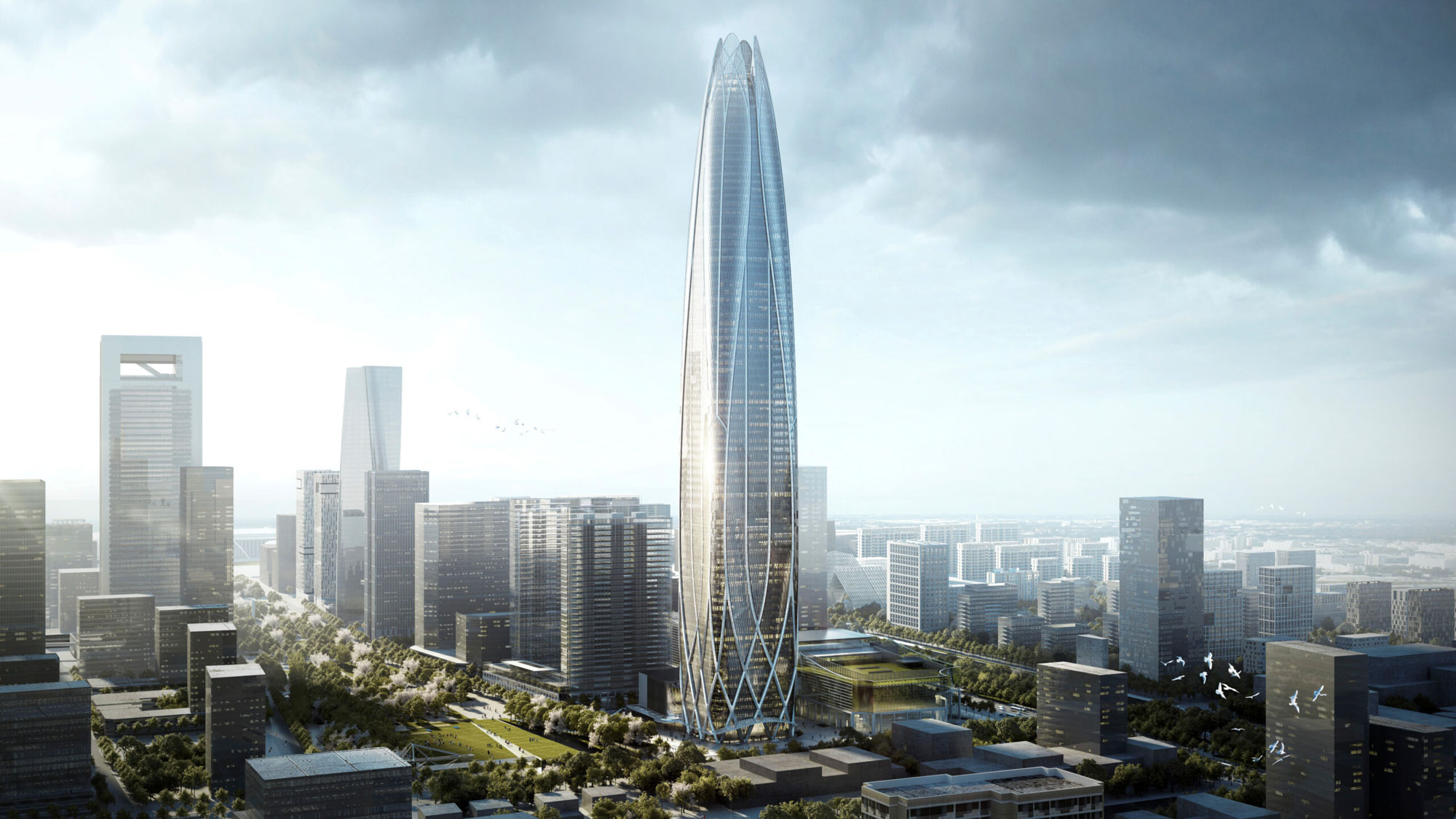 Ningbo Center Tower 1 har öppnat