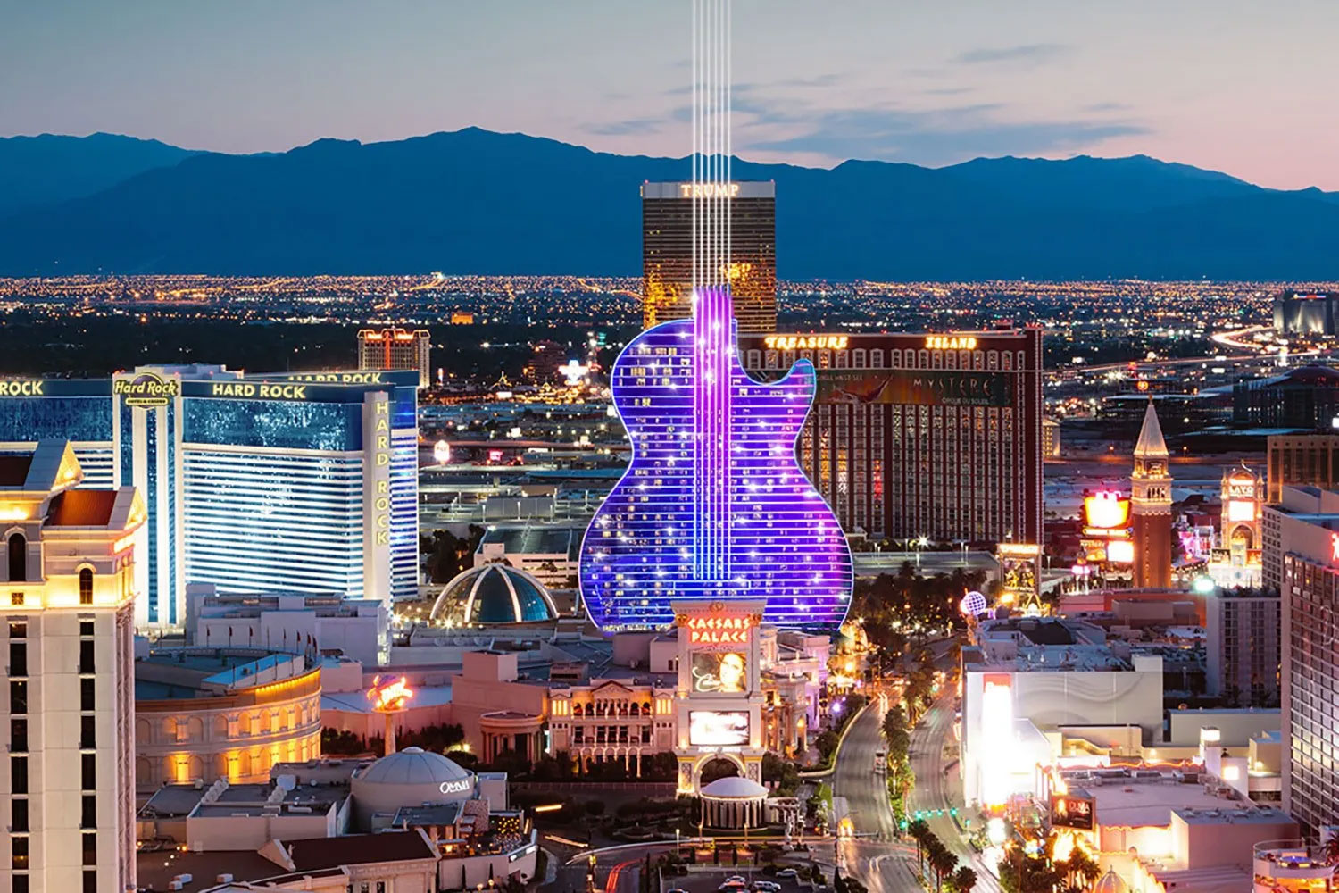 Gitarren i Las Vegas snart klar