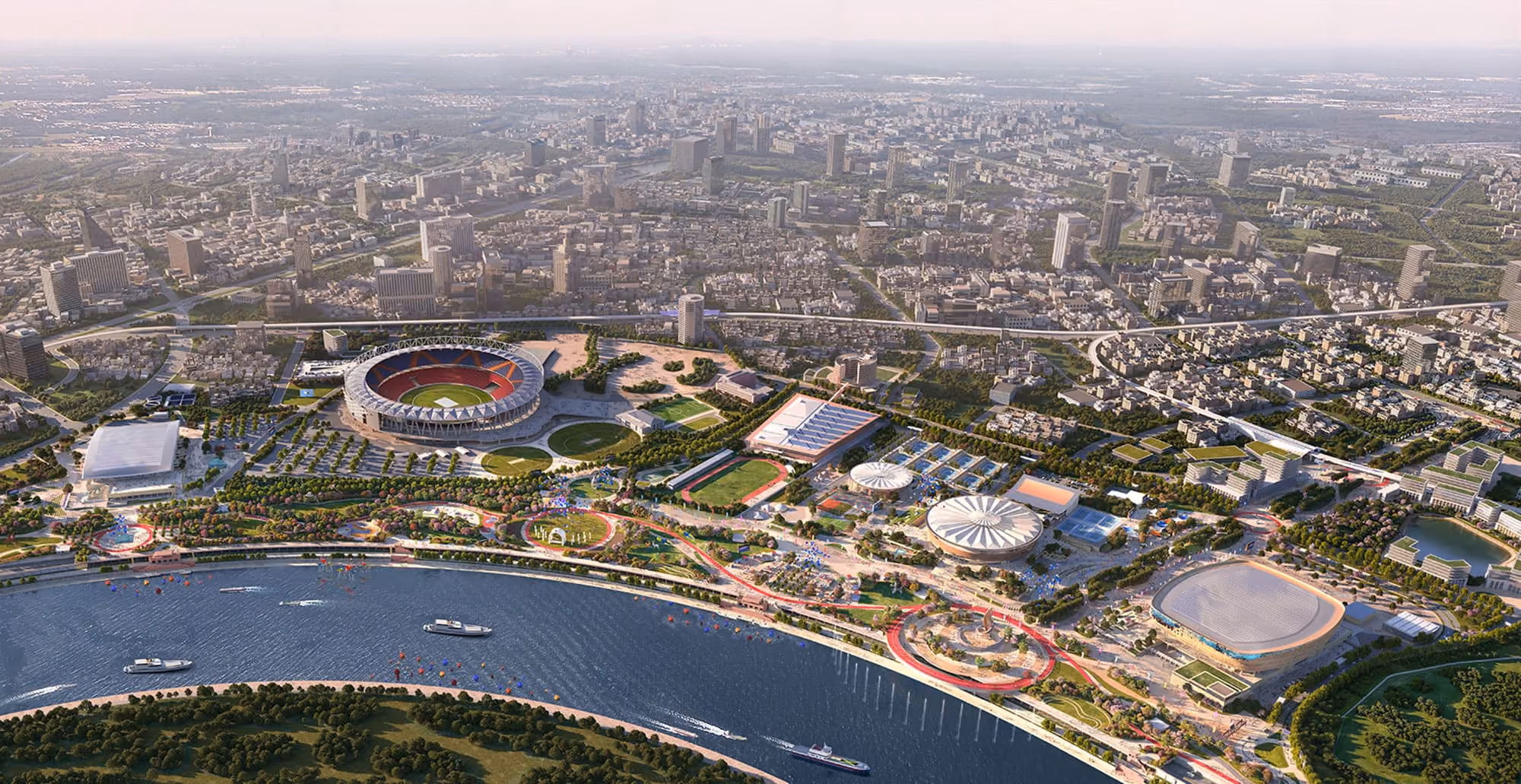 Spadtag för indiskt sportcenter