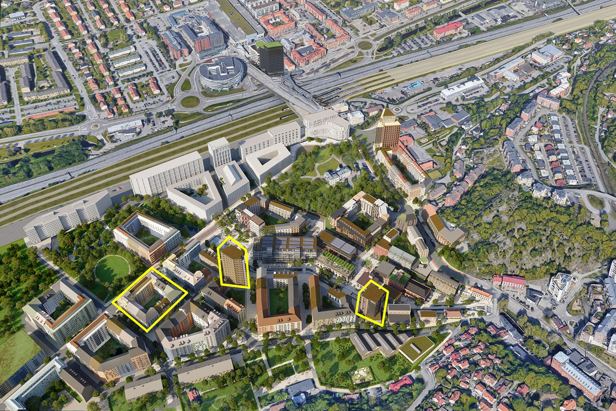 Tre nya kvarter i Forsåker