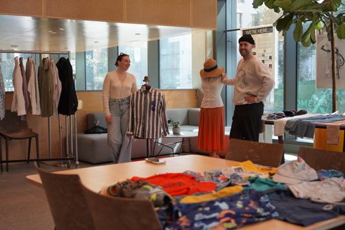 A second-hand clothes sale