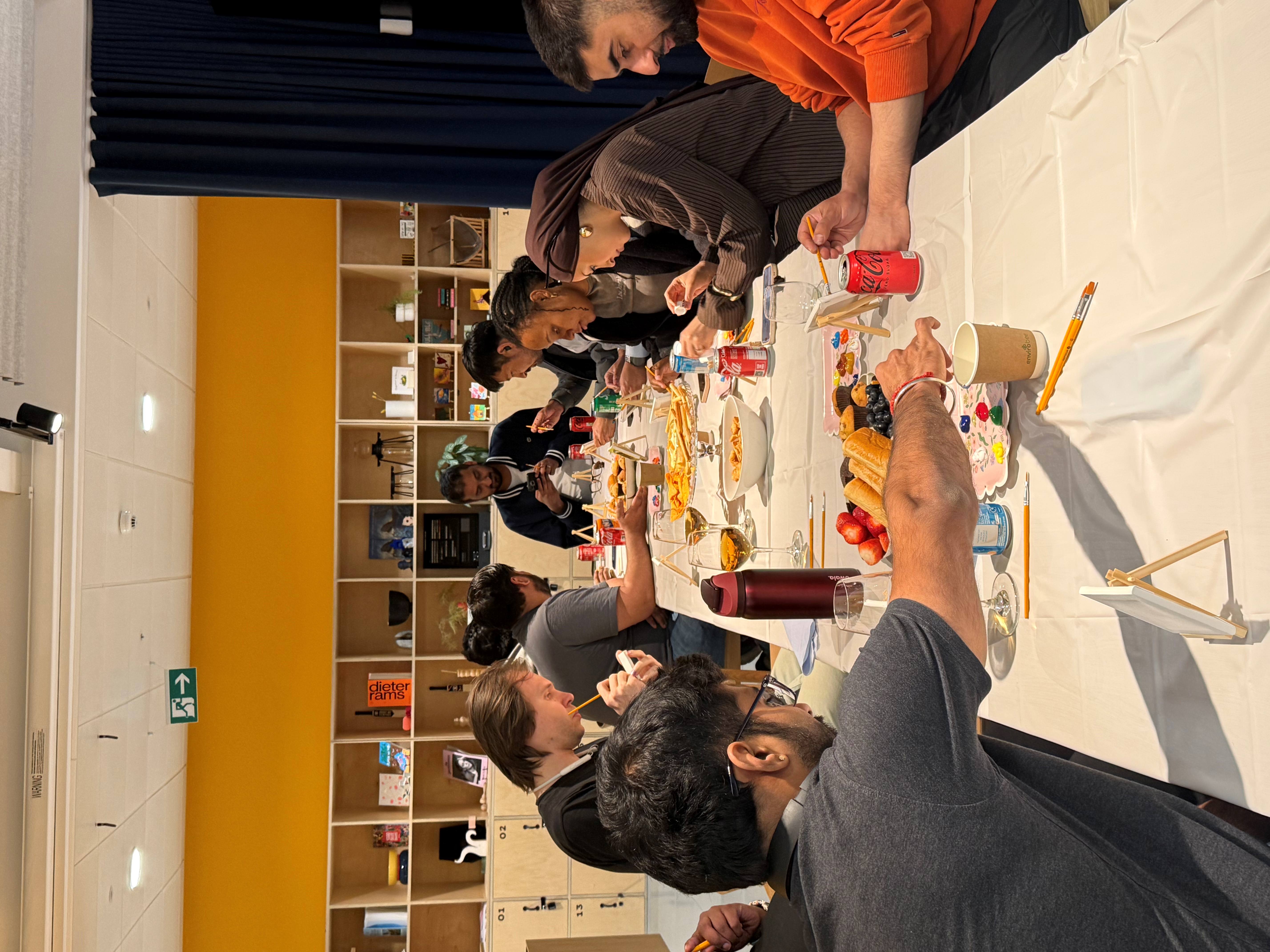 Members Painting At Plus X Innovation 