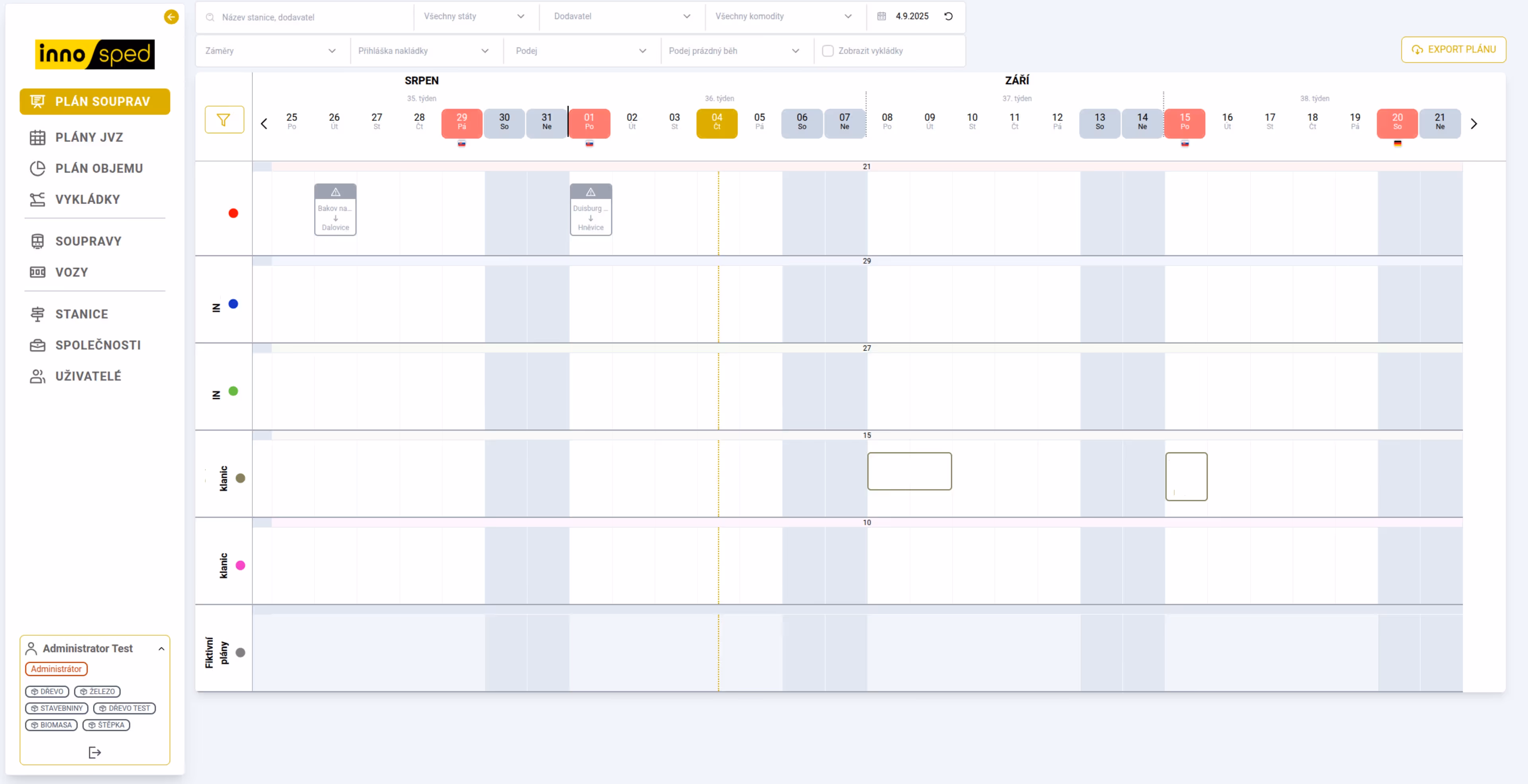 Innosped planning aplication