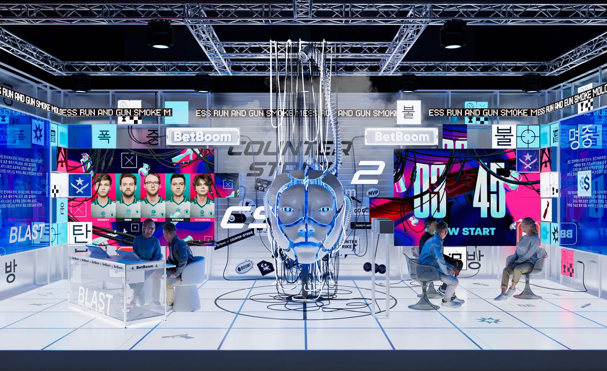BLAST Studio esports broadcast set