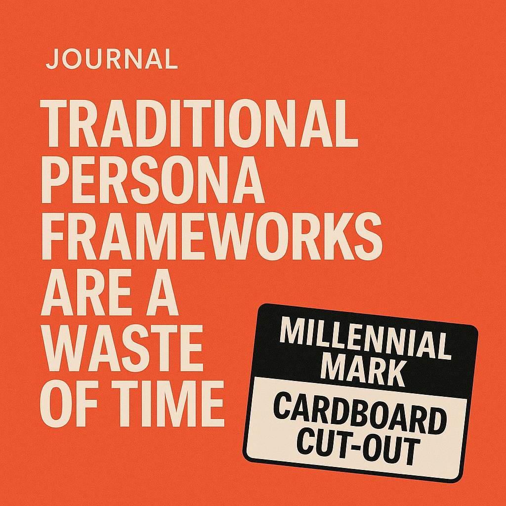 Why traditional persona frameworks are a waste of time