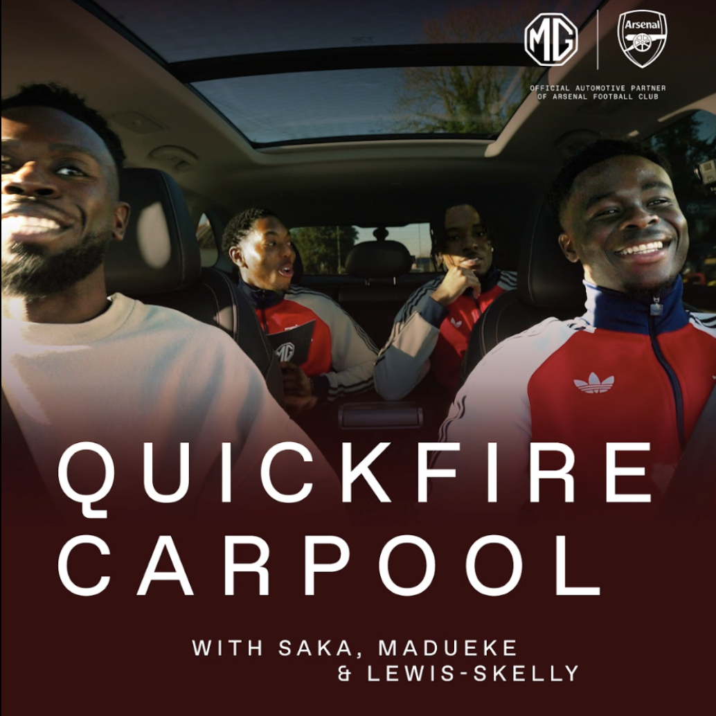 LoveGunn Production: Quickfire Carpool for MG x Arsenal F.C.