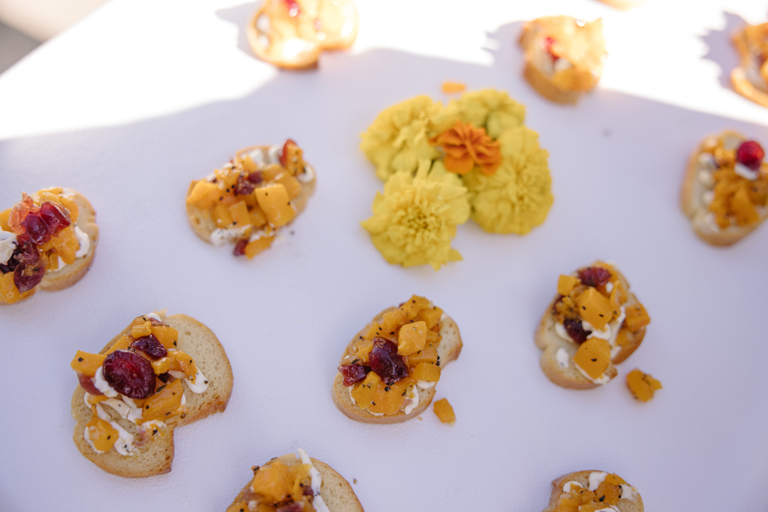 Cocktail hour appetizers.