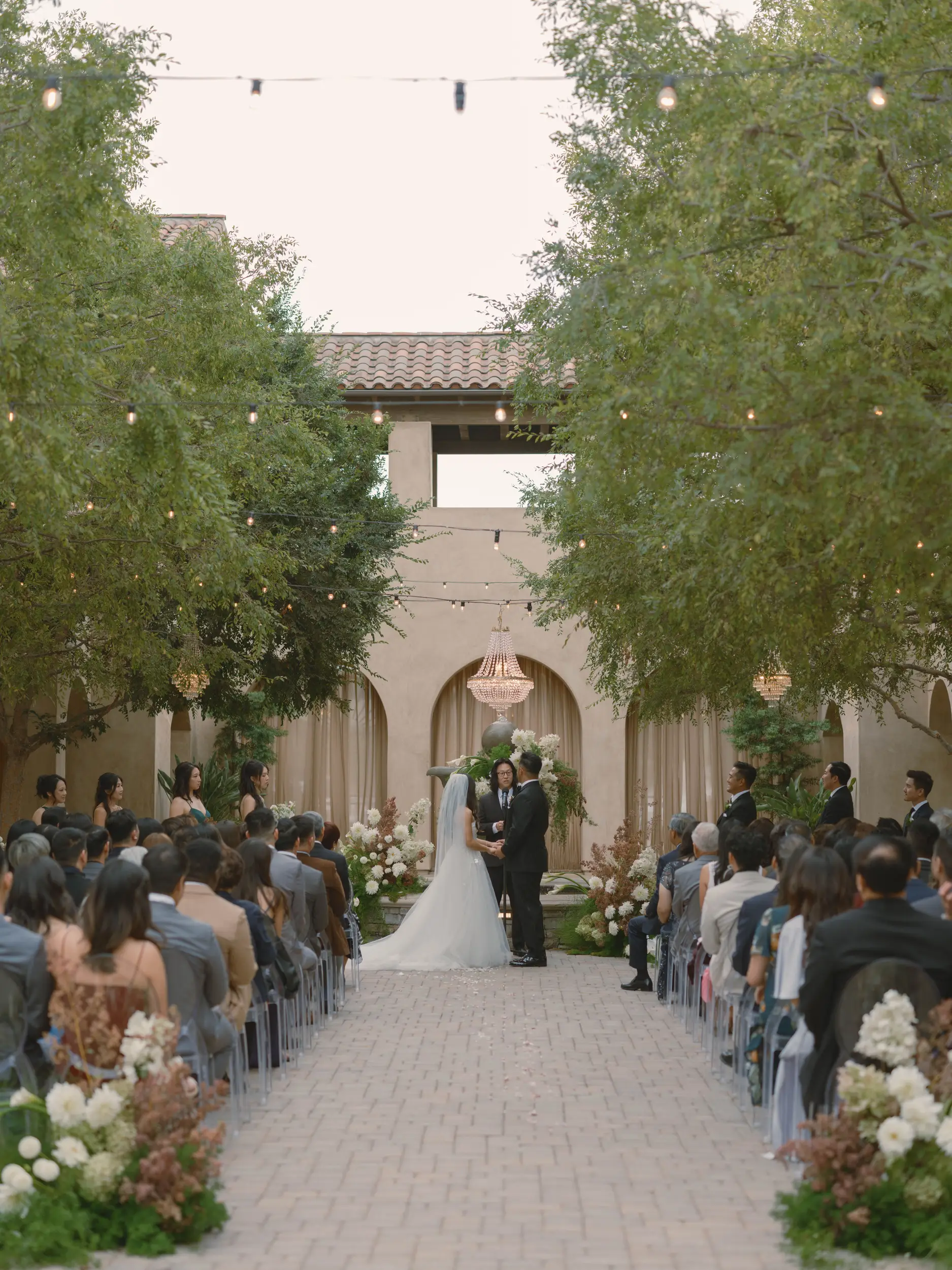 Serra Plaza fall wedding.