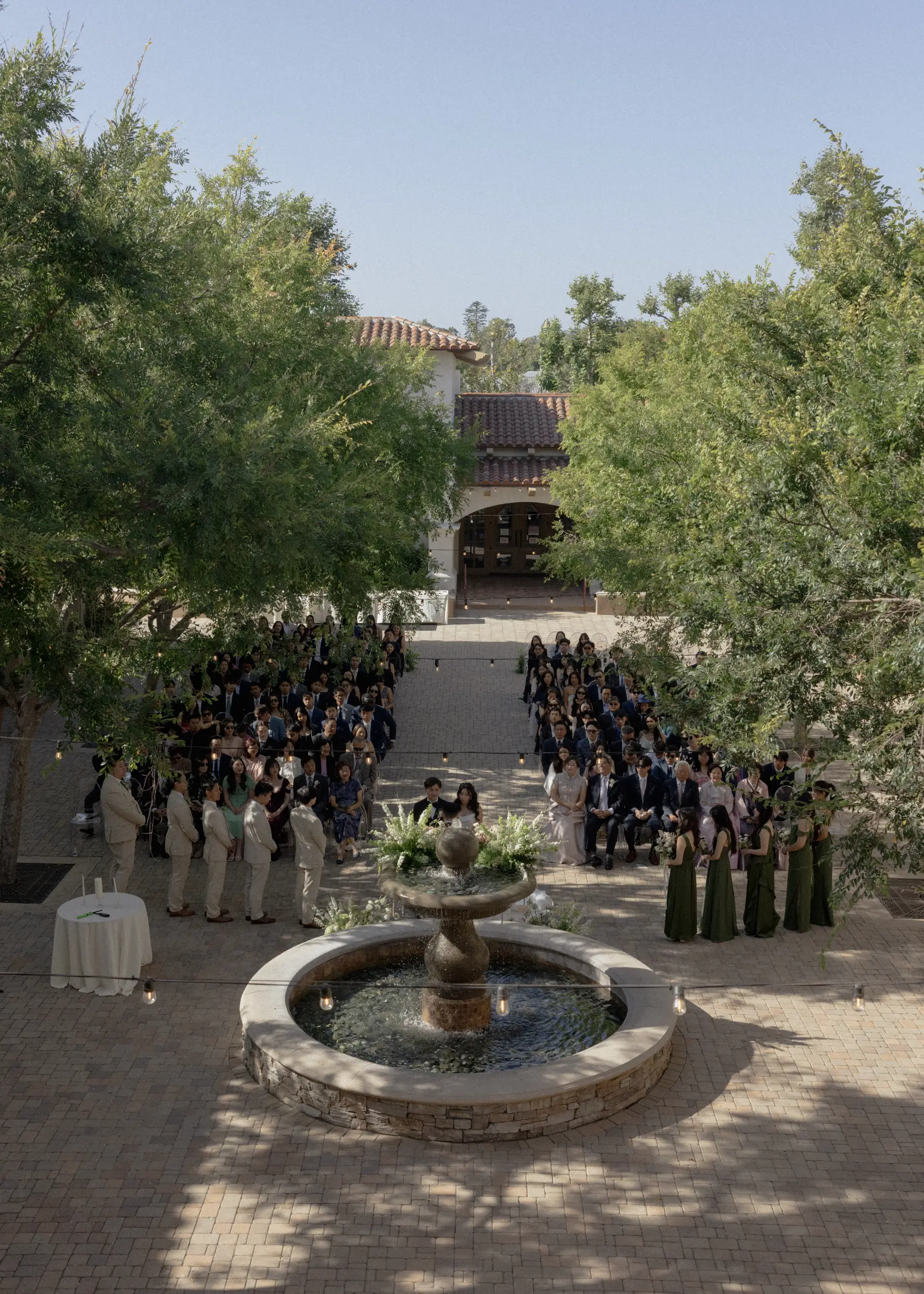 Outdoor garden wedding.